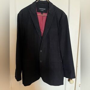 John Varvatos USA Luxe Fine Wale Black Corduroy Jacket